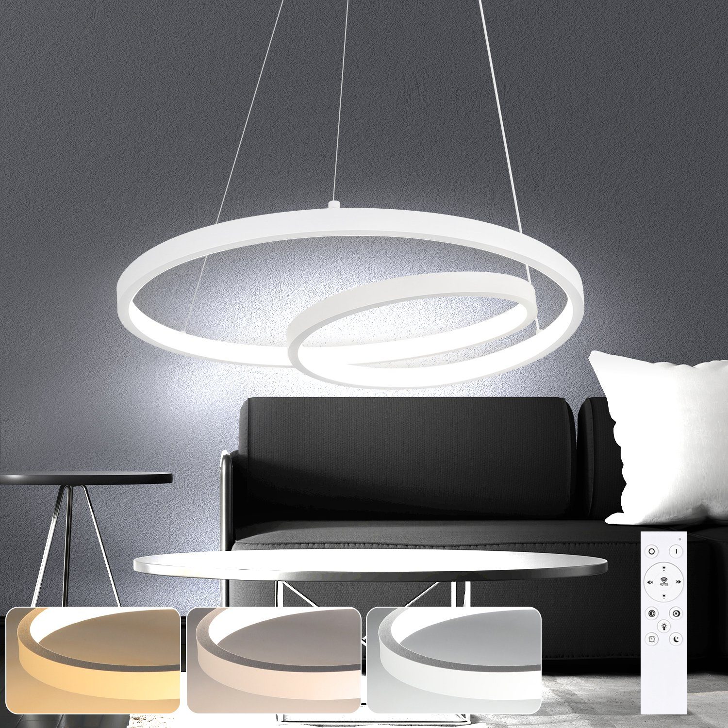 NETTLIFE moderni LED - riippuvalaisin, rauta, himmennettävä