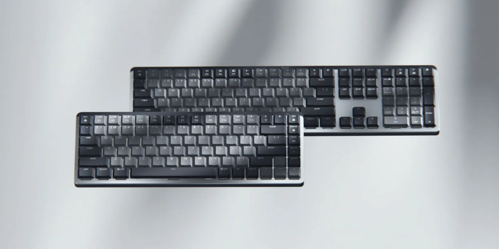 Logitech MX Mechanical Mini -langaton mekaaninen ergonominen näppäimistö, Kailh Choc V2 Clicky, grafiitti